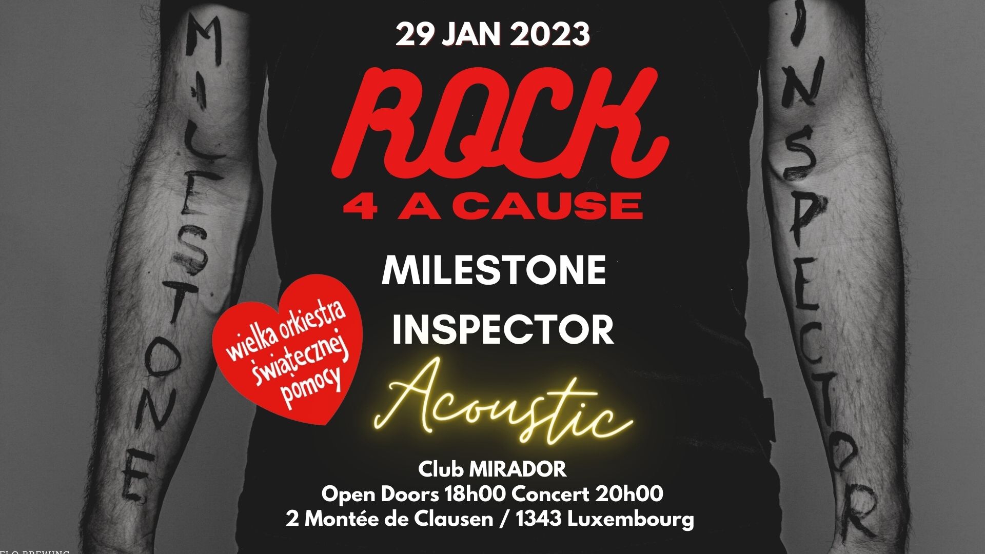 ROCK 4 A CAUSE - MILESTONE INSPECTOR FOR WOSP CHARITY