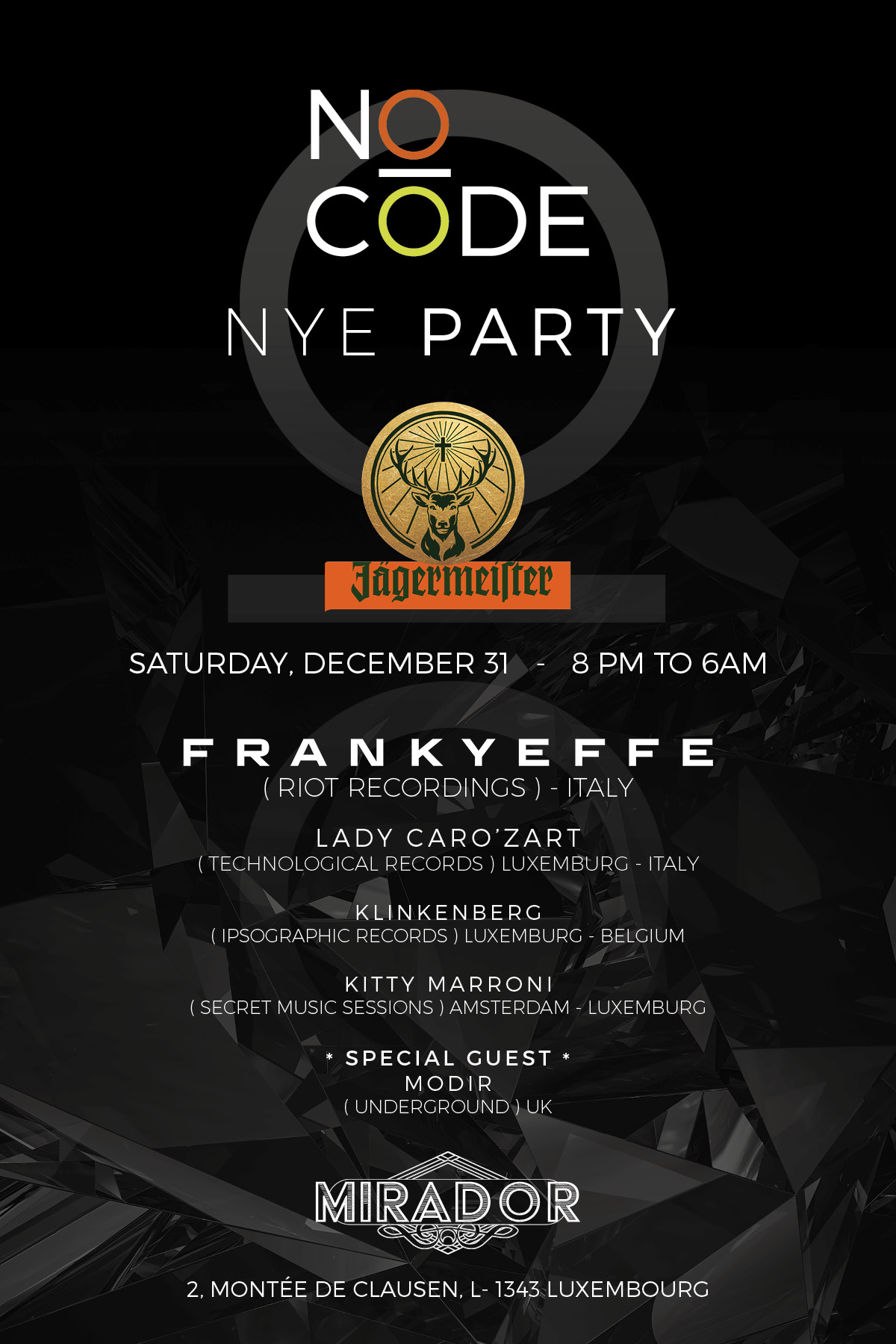 NO CODE NYE PARTY